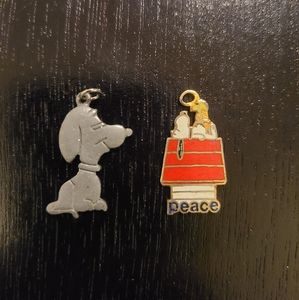Two Vintage Snoopy Pendants